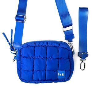 Iris & Rainbow The Iris Accessory Puff Bag Royal Blue OS NWT IN PACKAGE